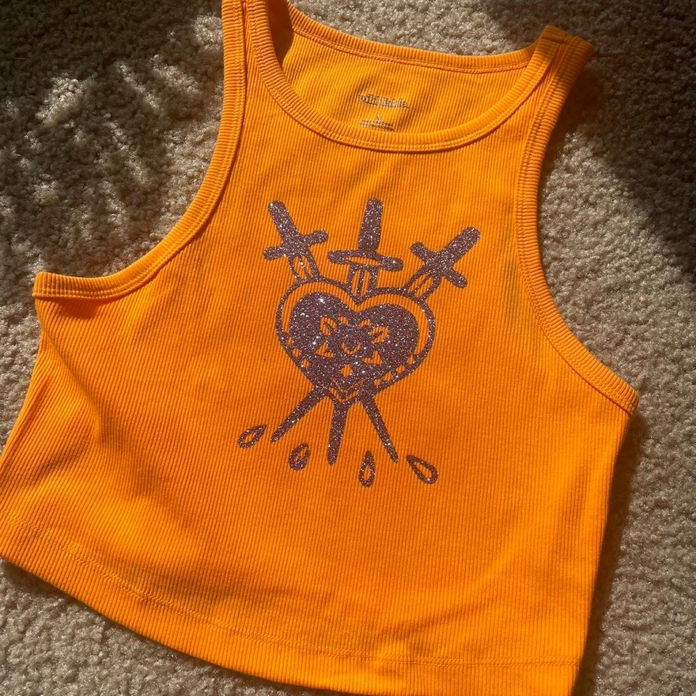Tattoo heart baby tee
